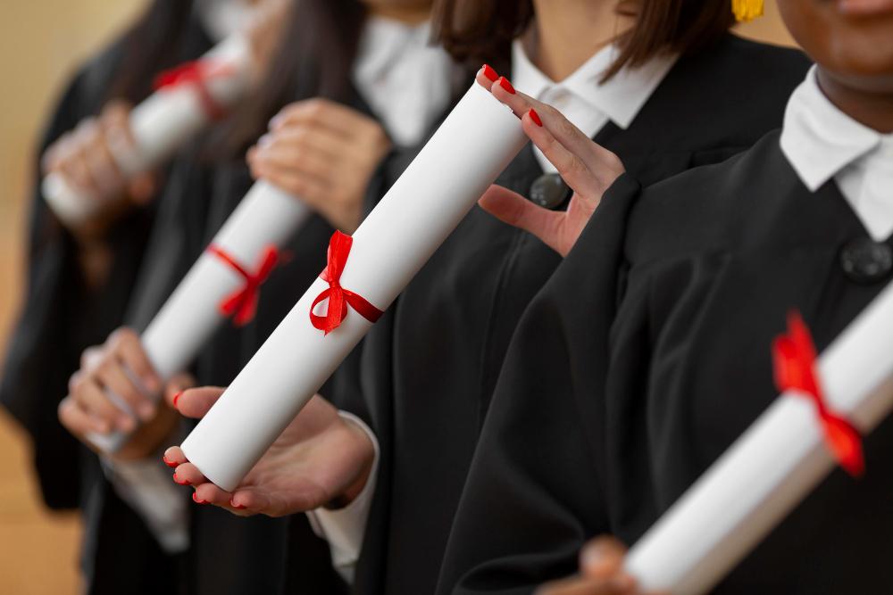 Students in their convocation