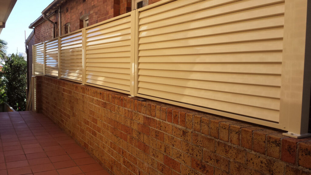 Slats privacy fencing Northern Beaches